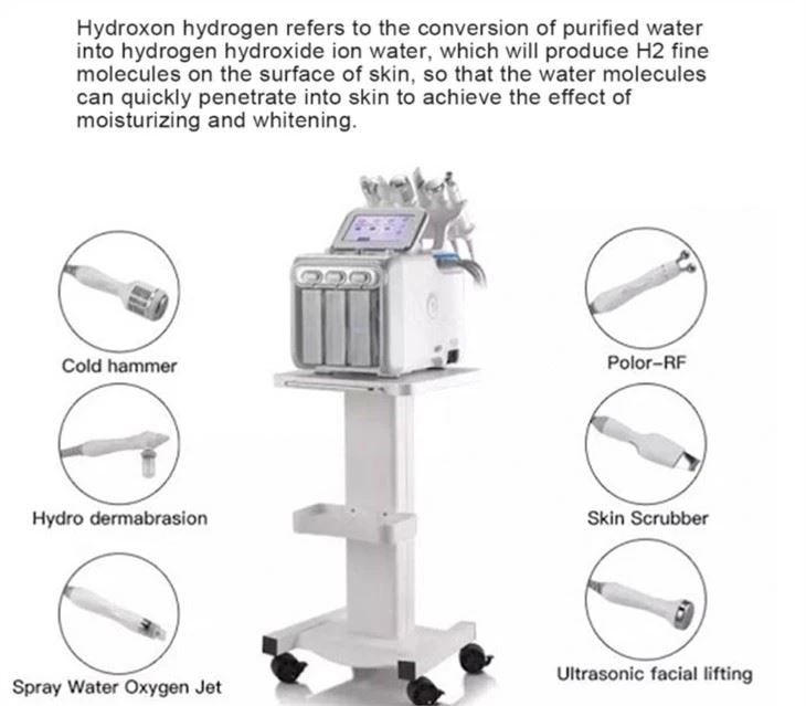 Multy-functinal  Small Bubble Machine For Skin Care And Rejuvenation
