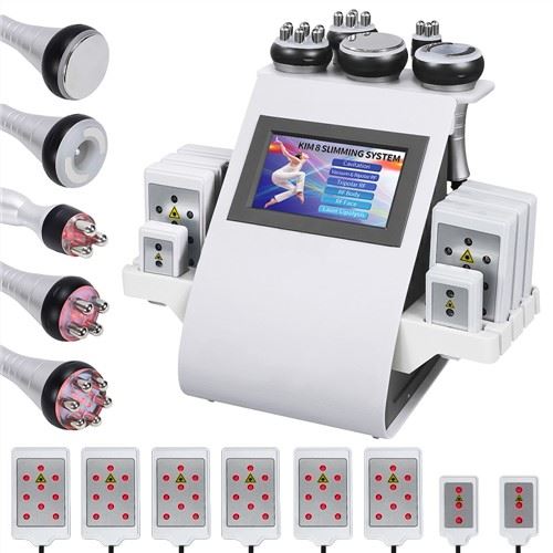 6 viename Lipo kūno masažo ultragarsinis vakuuminis kavitacijos aparatas
