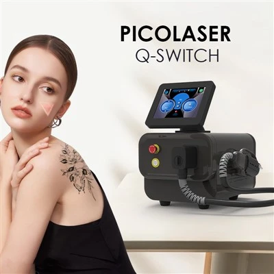 Q Switch ND-YAG tatuiruočių šalinimo lazeriu aparatas dvigubų strypų kombinuotas lazeris